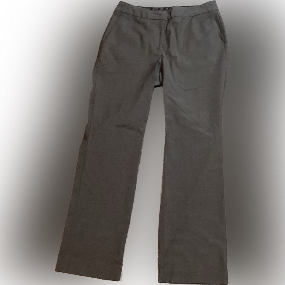 Talbots Heritage flat front pants Dark Khaki/Gray size 6P